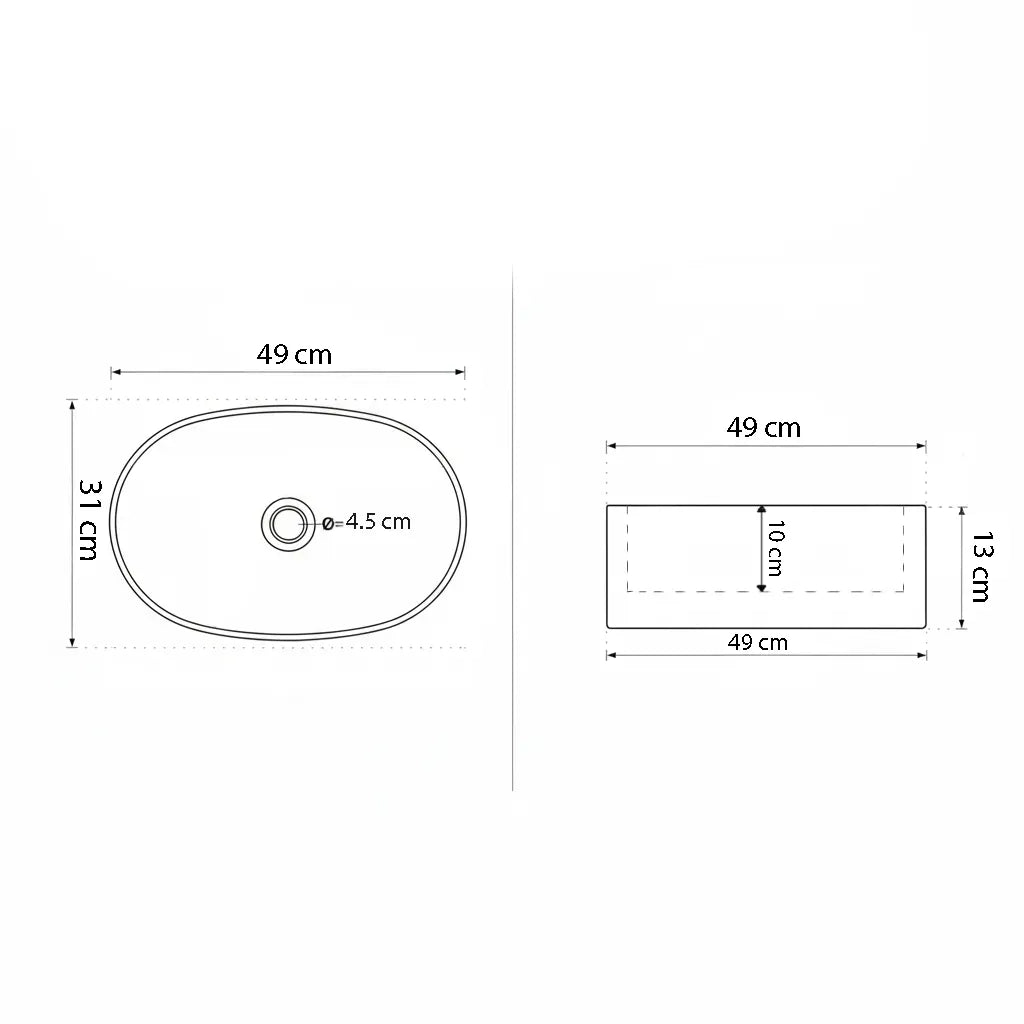 Aufsatzwaschbecken A721 – modernes, elegantes Design