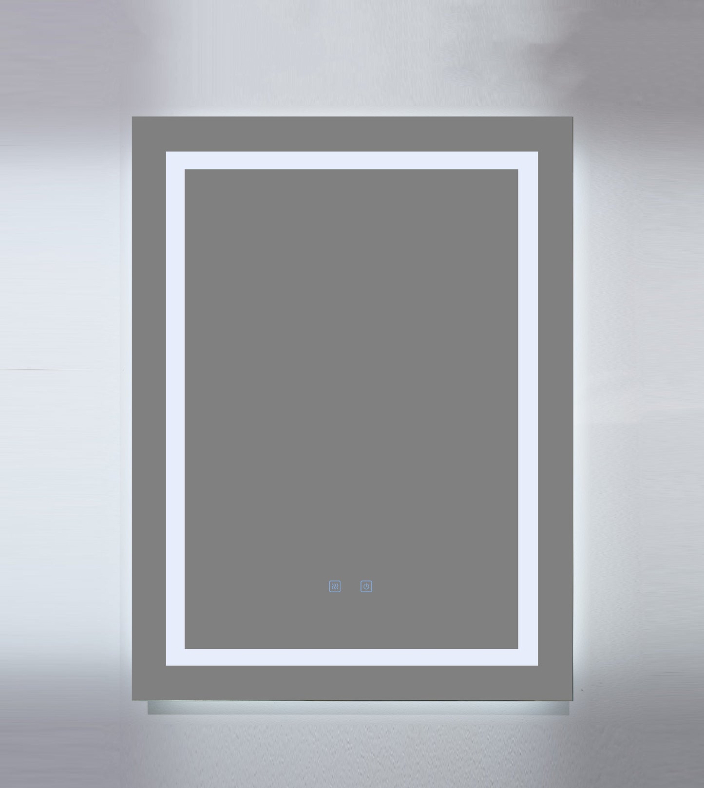LED Badezimmerspiegel 60x80 cm Rechteckig – 3 Lichtfarben, Anti-Beschlag & Touch