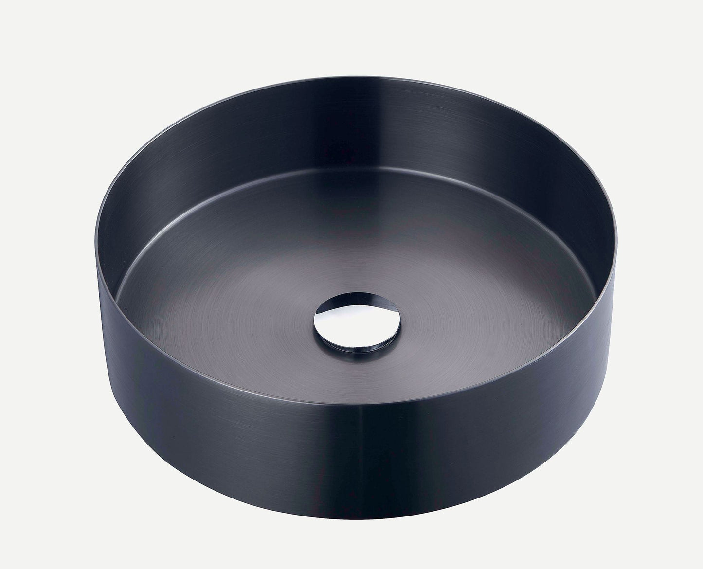 Moderner Edelstahl-Waschtisch für Aufsatzmontage – 3811-Black