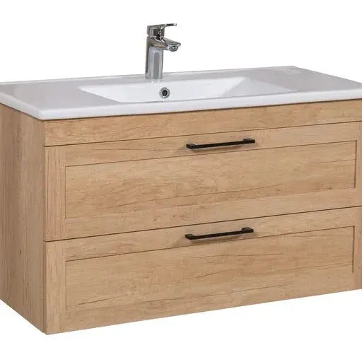 Mobilier de baie suspedat Inari, Oak Nebraska Aqua Rodos