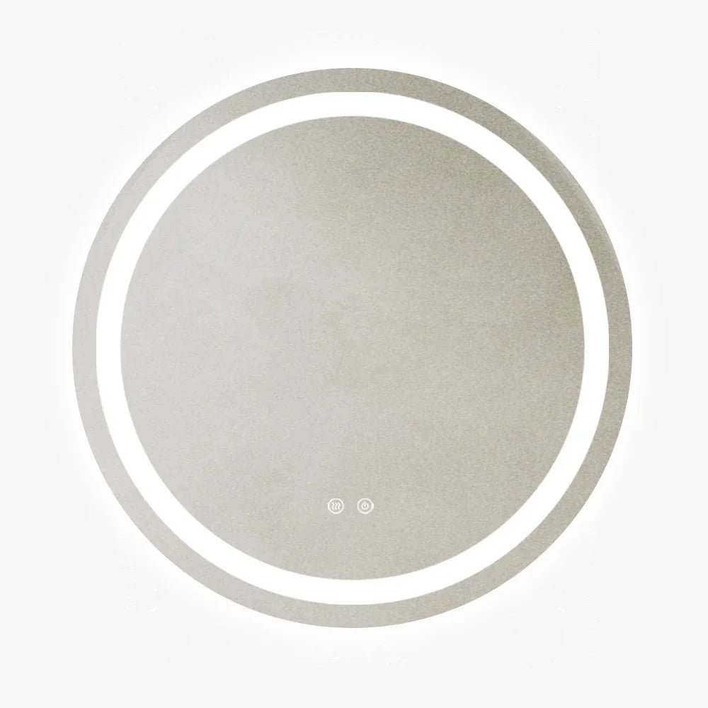 Oglindă Baie LED rotundă 70 cm cu funcție Dezaburire ,J105 www.olivy.ro