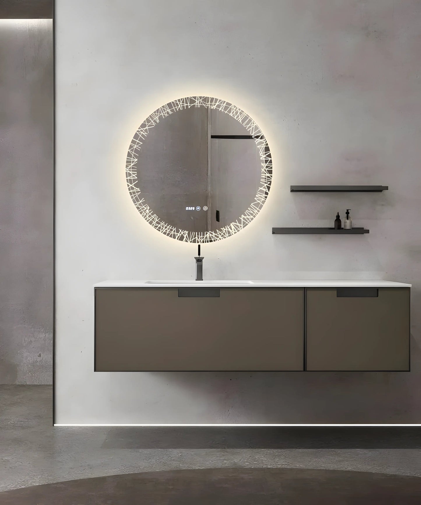 Oglindă Baie LED 70x70 cm cu functie Dezaburire J176 Smack