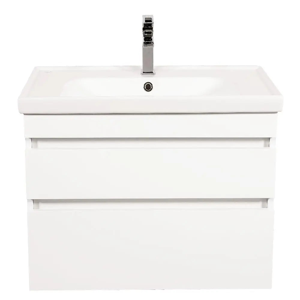Mobilier de baie suspendat Vintage, Alb lucios Aqua Rodos