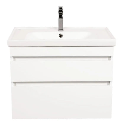 Mobilier de baie suspendat Vintage, Alb lucios Aqua Rodos