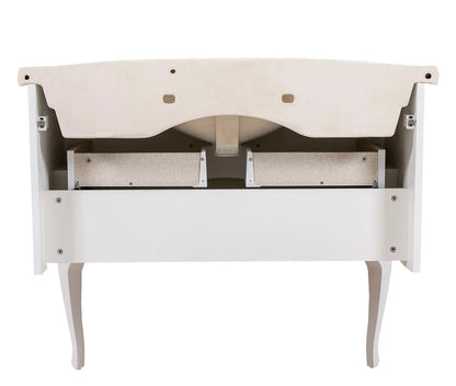 Mobilier de baie pe pardoseală Royal, Alb+argintiu Aqua Rodos