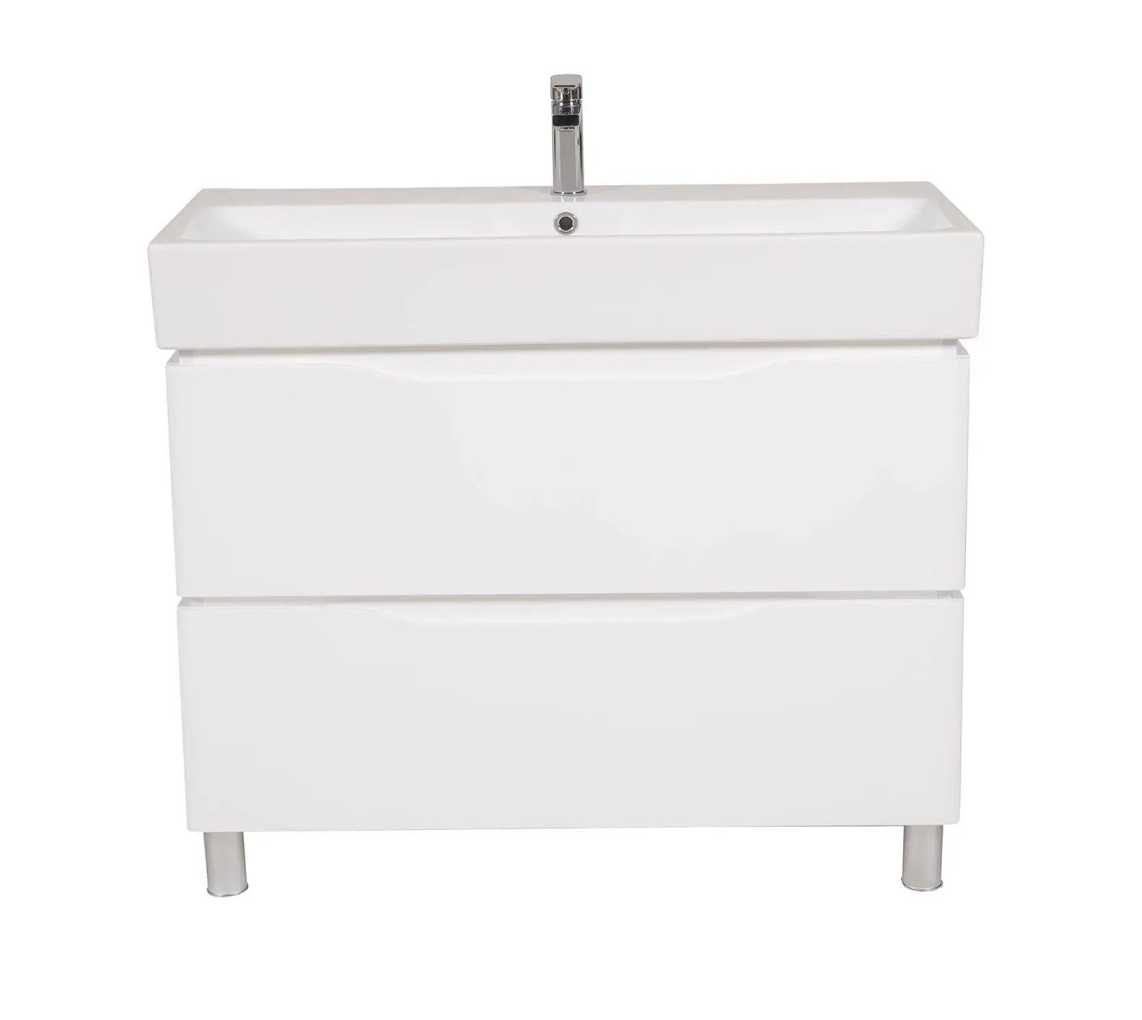 Mobilier de baie pe pardoseală Venice, Alb (Pinto) AquaRodos
