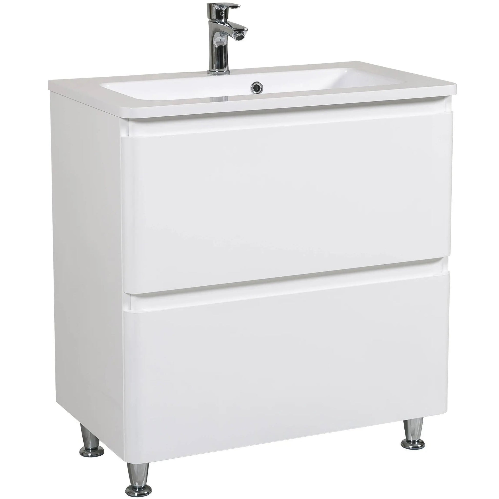 Mobilier de baie pe pardoseală Accent alb Aqua Rodos