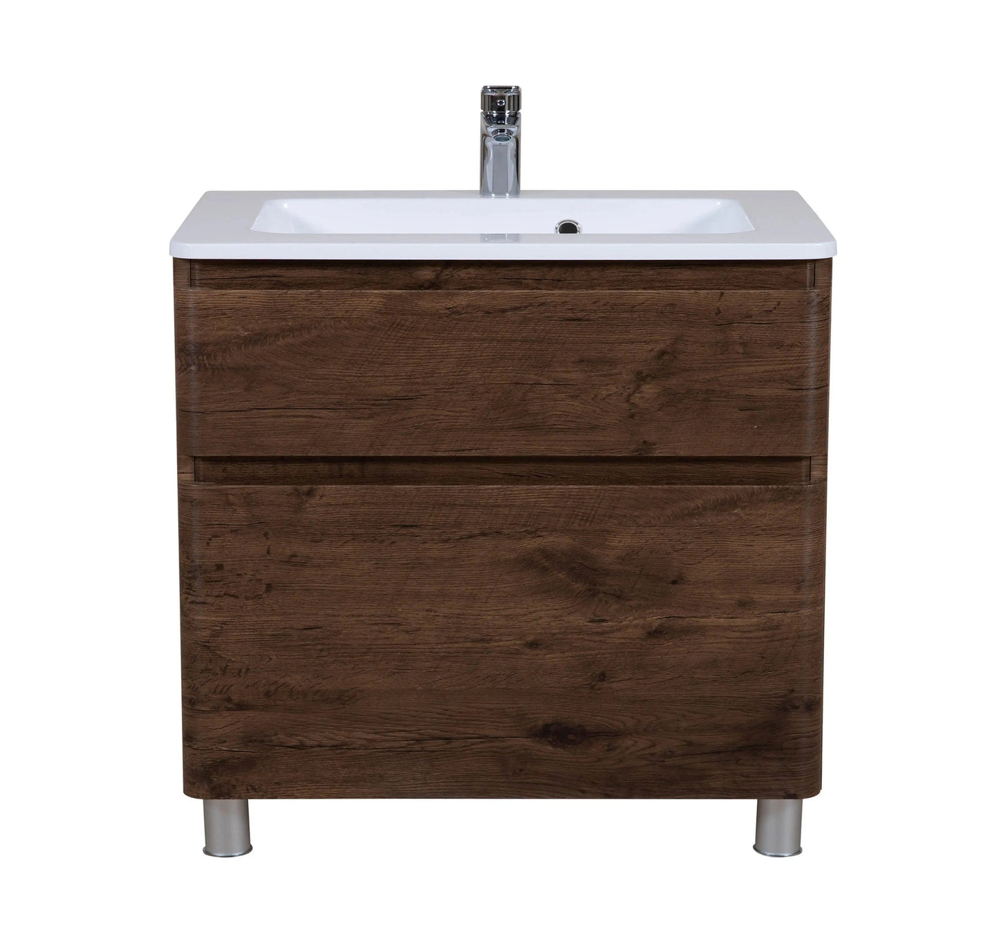 Mobilier de baie pe pardoseala Accent castan Aqua Rodos