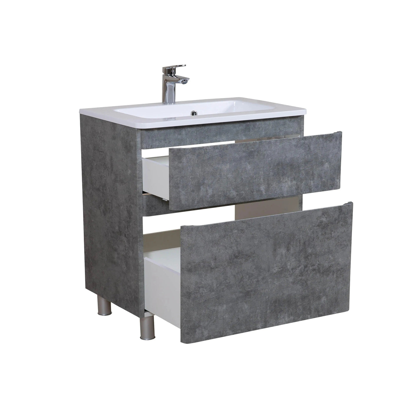 Mobilier de baie pe pardoseală Accent gri Aqua Rodos