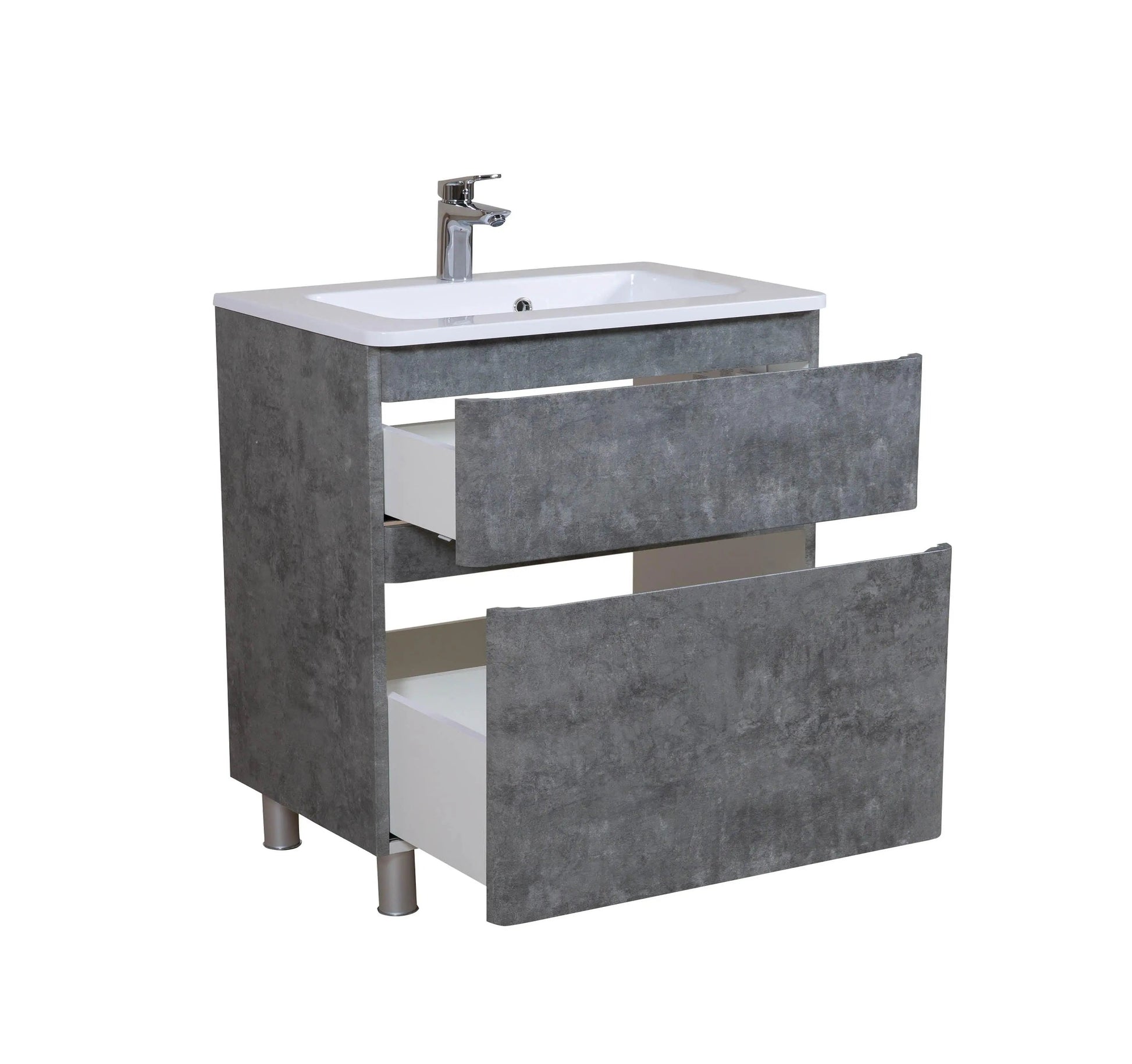 Mobilier de baie pe pardoseală Accent gri Aqua Rodos