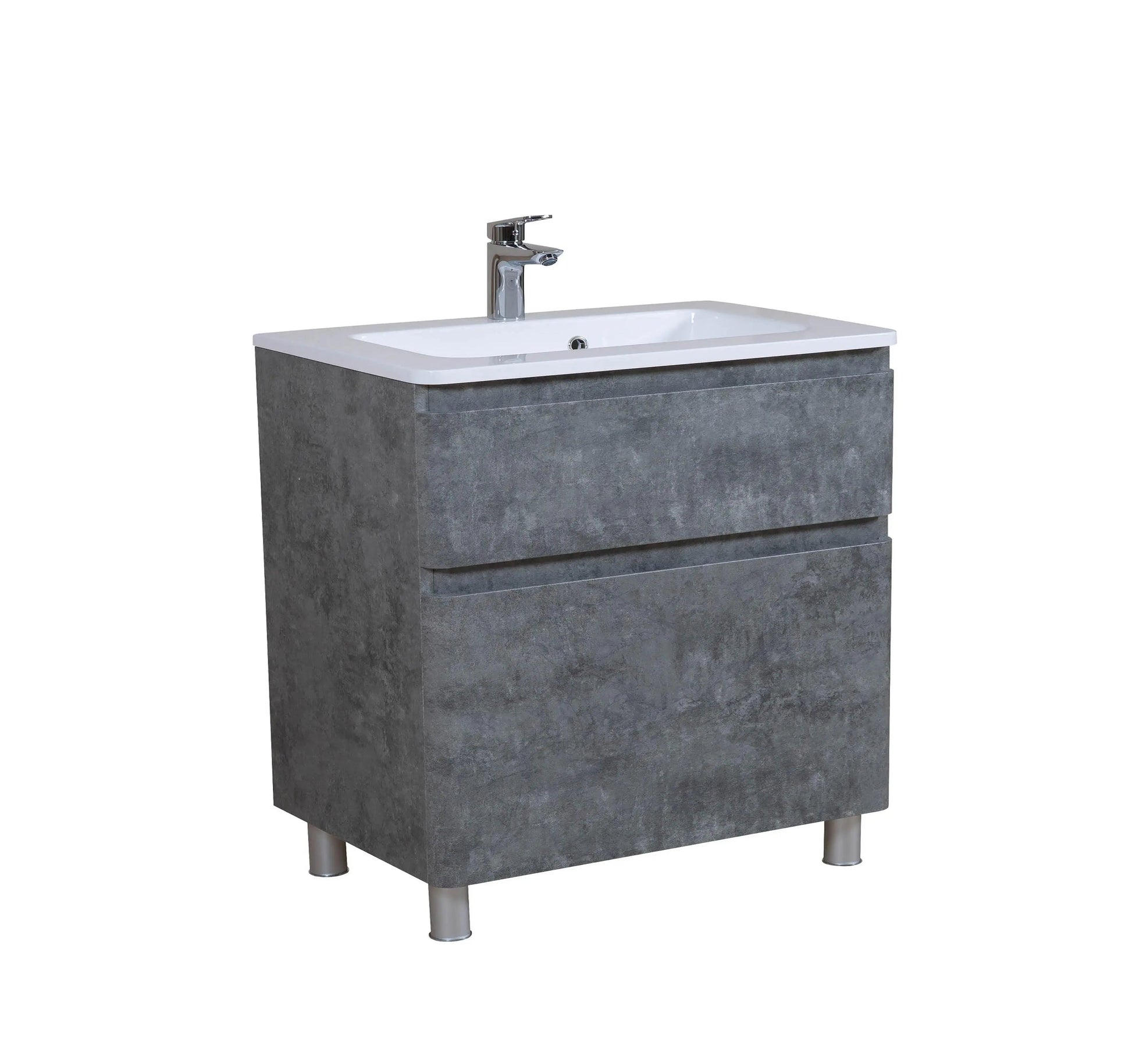 Mobilier de baie pe pardoseală Accent gri Aqua Rodos