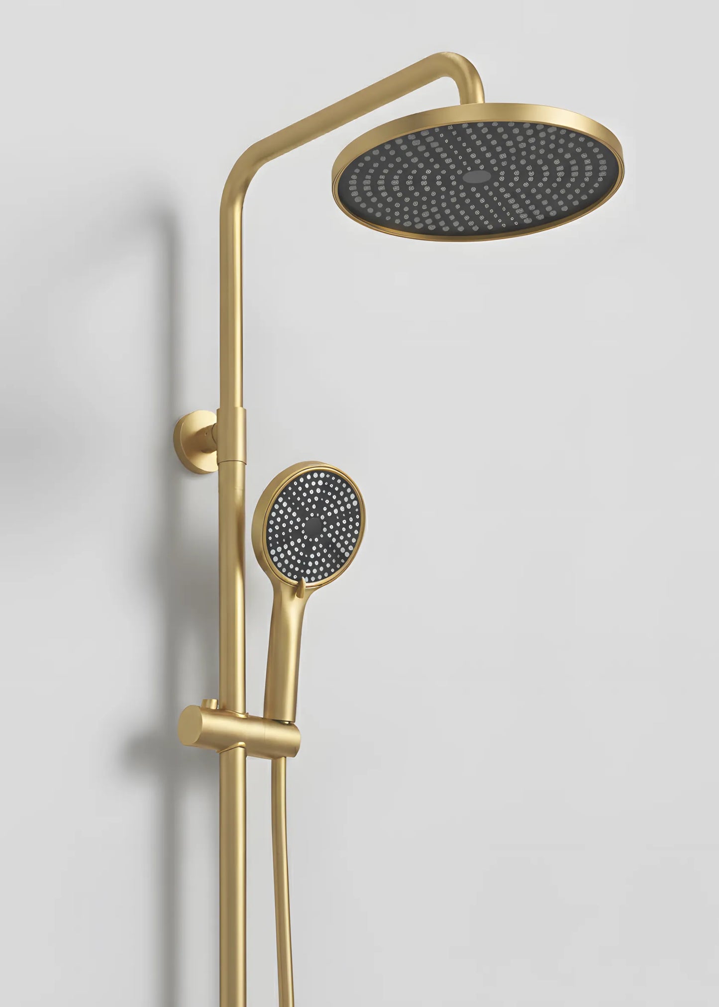 Duschset mit 2 Funktionen – Gebürstetes Gold, modernes Design aus Edelstahl