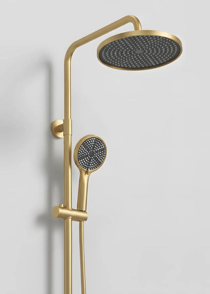 Duschset mit 2 Funktionen – Gebürstetes Gold, modernes Design aus Edelstahl