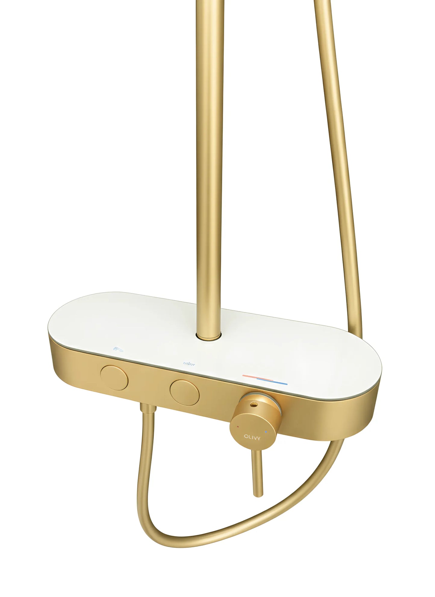 Duschset mit 2 Funktionen – Gebürstetes Gold, modernes Design aus Edelstahl