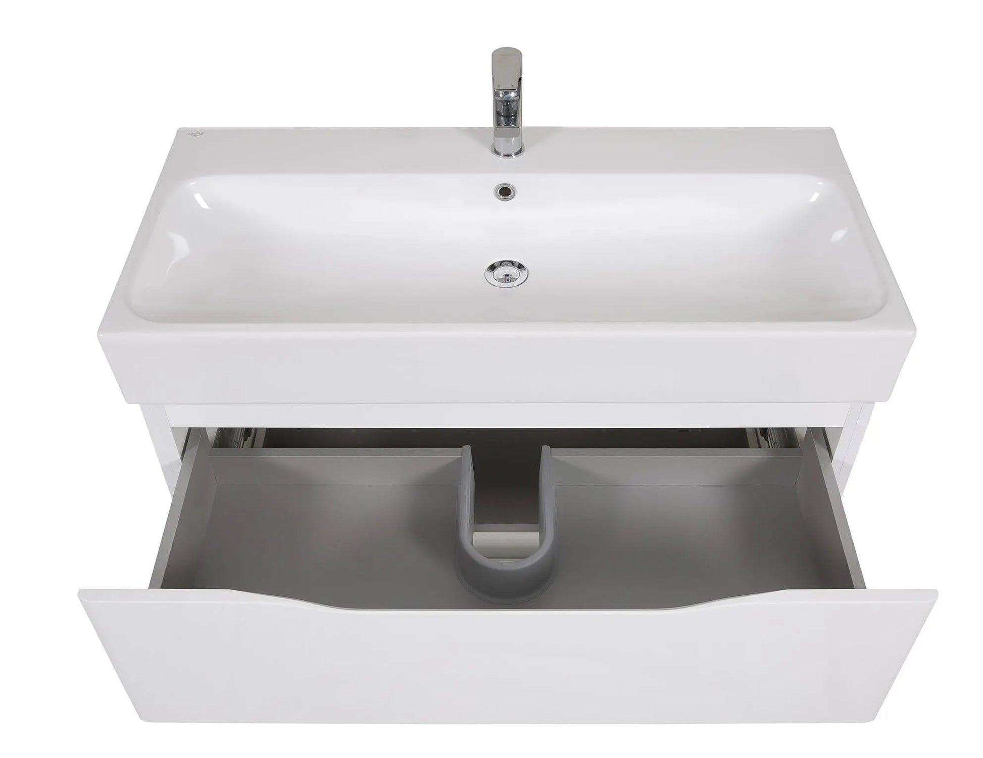 Mobilier de baie pe pardoseală Venice, Alb (Pinto) AquaRodos