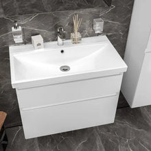 Mobilier de baie suspendat Elite, Alb Mat Aqua Rodos