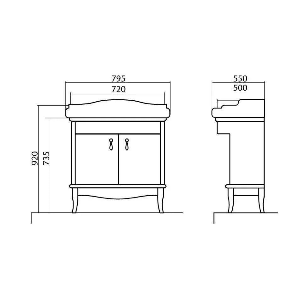 Mobilier de baie pe pardoseală Mikella, Alb+Crom Aqua Rodos