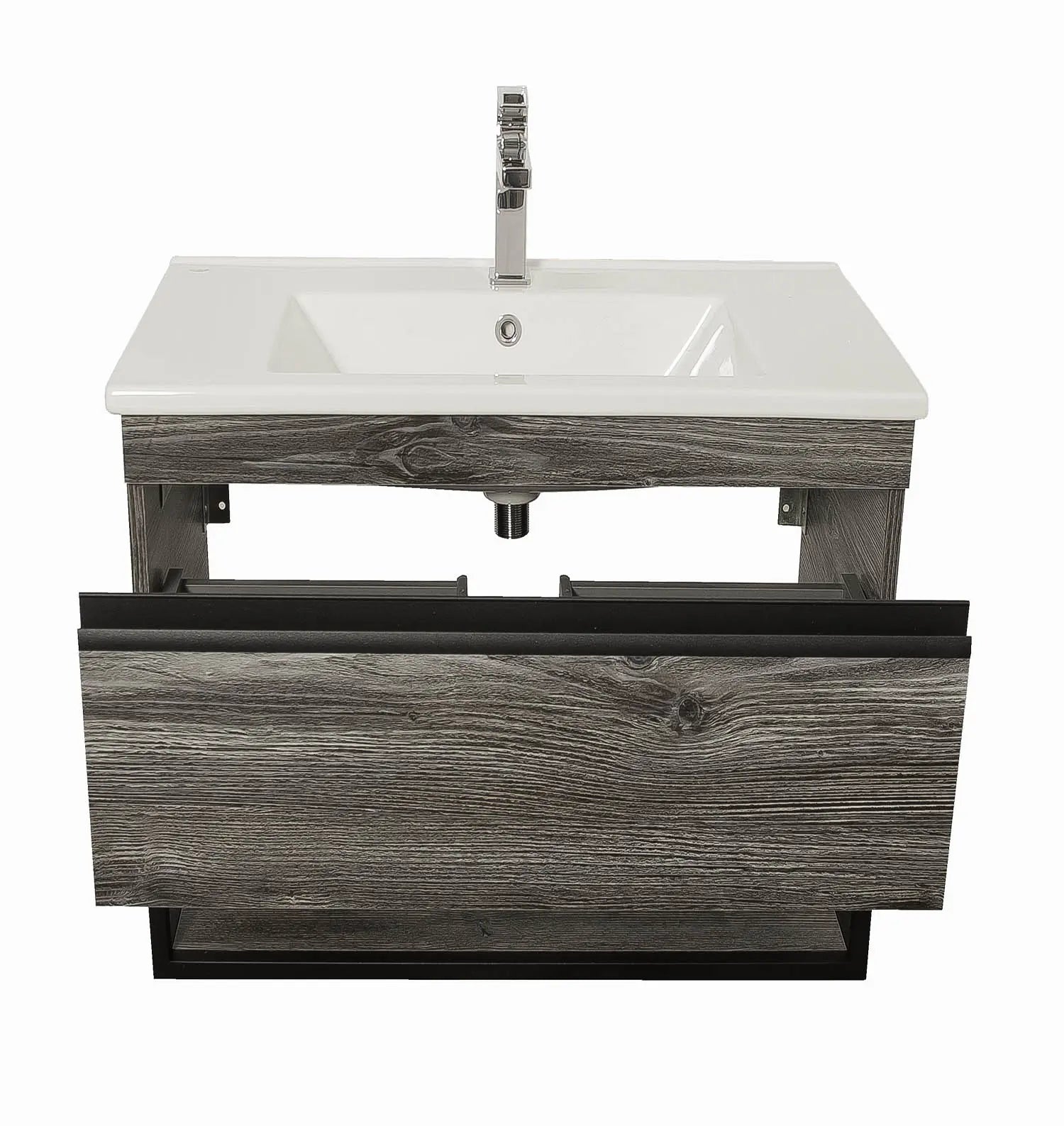 Mobilier de baie suspendat Loft Iron, Oak moras Aqua Rodos