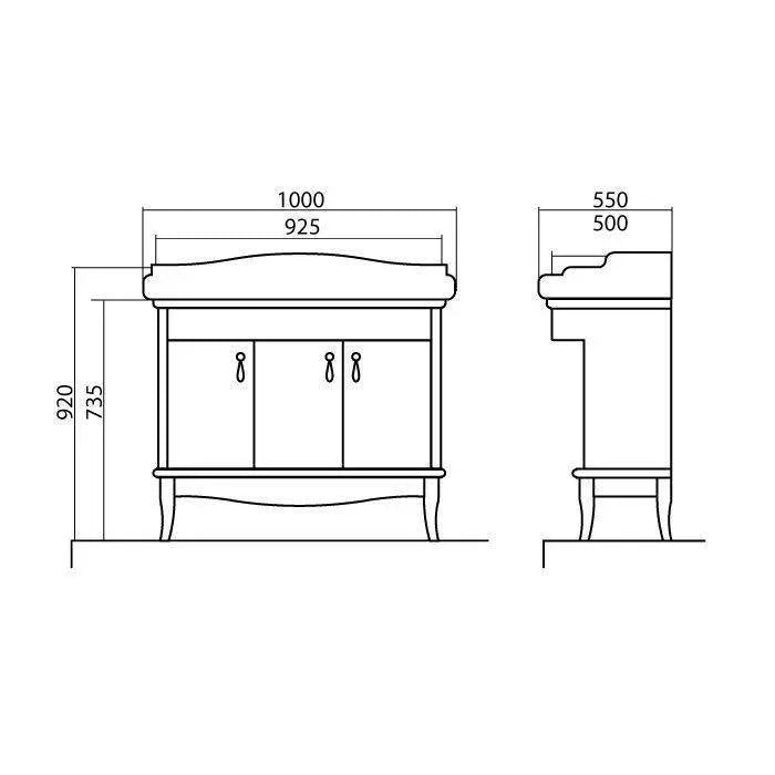 Mobilier de baie pe pardoseală Mikella, Alb+Crom Aqua Rodos
