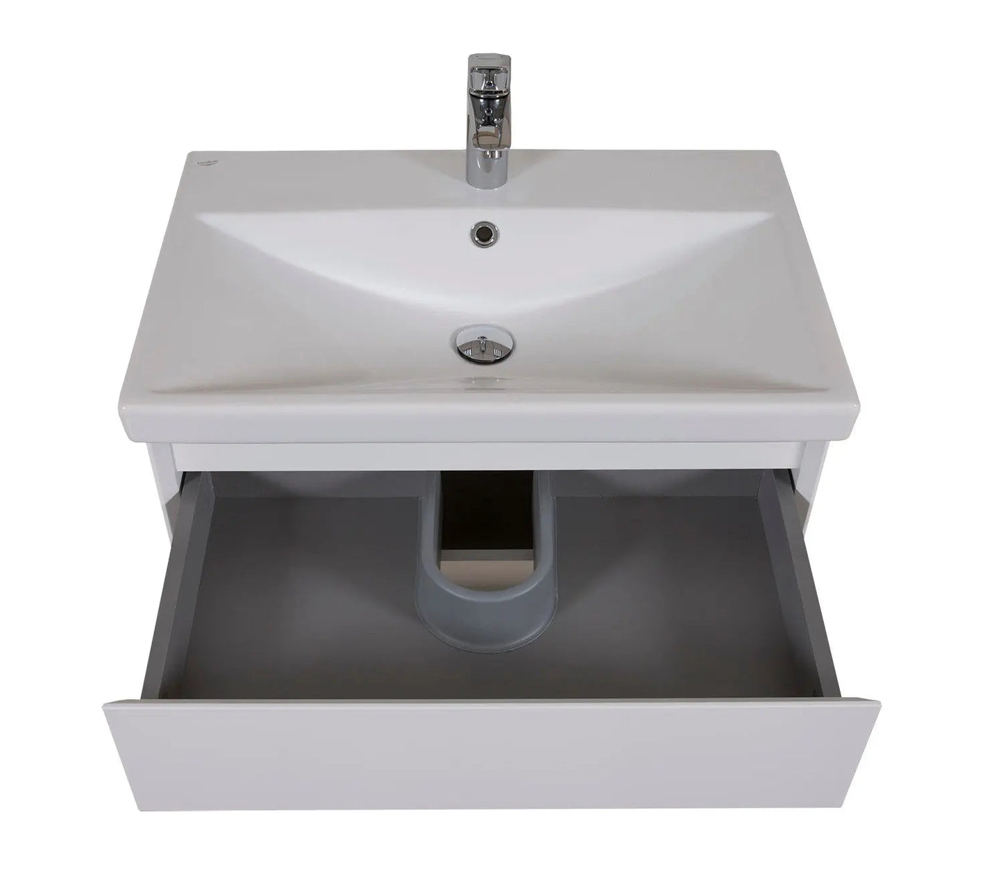Mobilier de baie suspendat Elite, Alb Mat Aqua Rodos