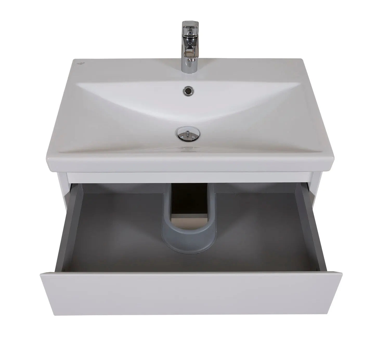 Mobilier de baie suspendat Elite, Alb Mat Aqua Rodos