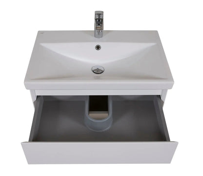 Mobilier de baie suspendat Elite, Alb Mat Aqua Rodos