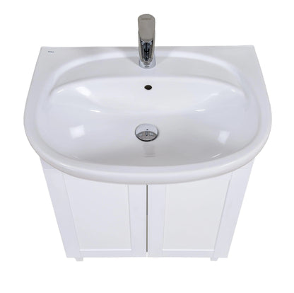 Mobilier de baie pe pardoseală Woodmix, Alb Aqua Rodos