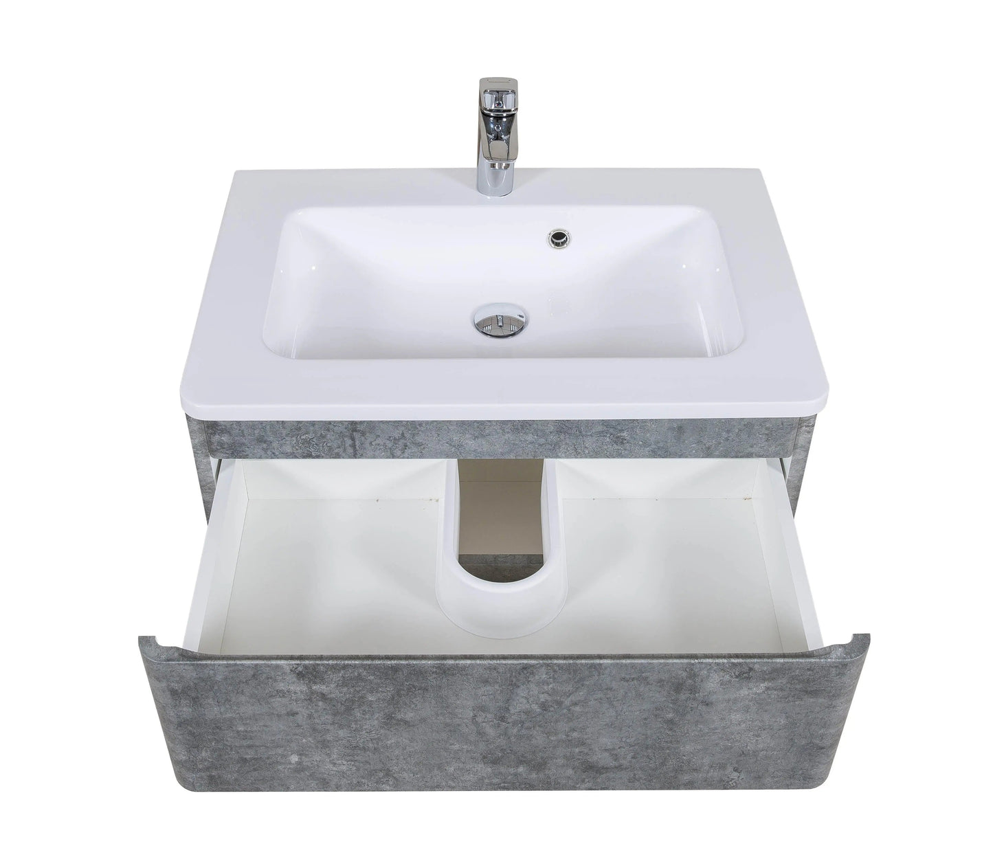 Mobilier de baie suspendat Accent gri Aqua Rodos