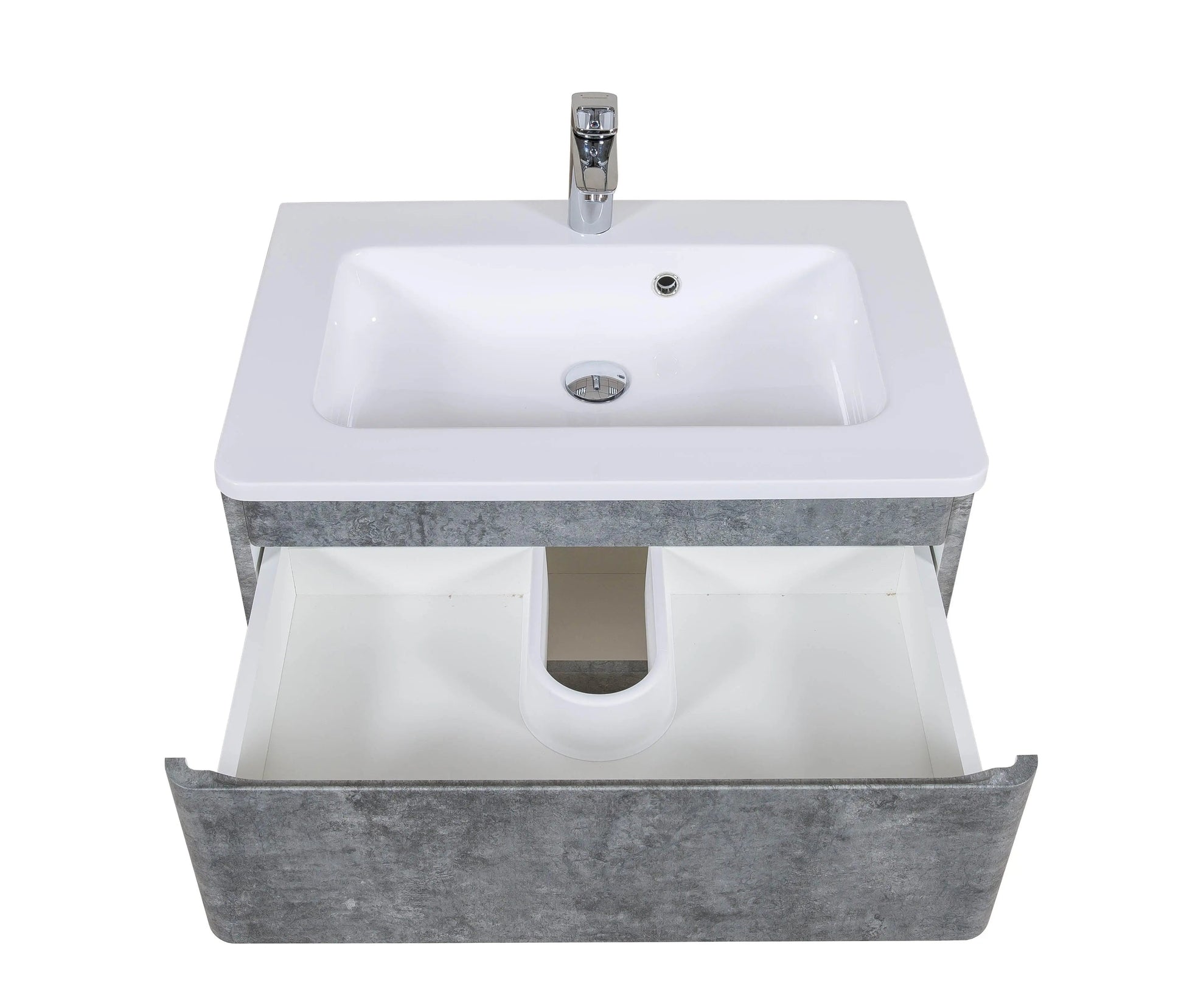 Mobilier de baie suspendat Accent gri Aqua Rodos