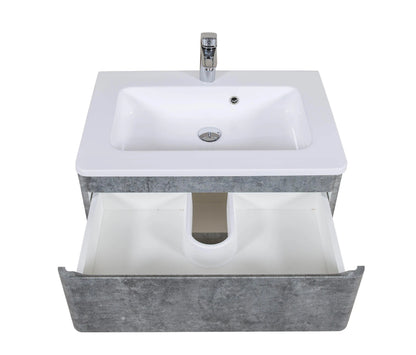 Mobilier de baie suspendat Accent gri Aqua Rodos