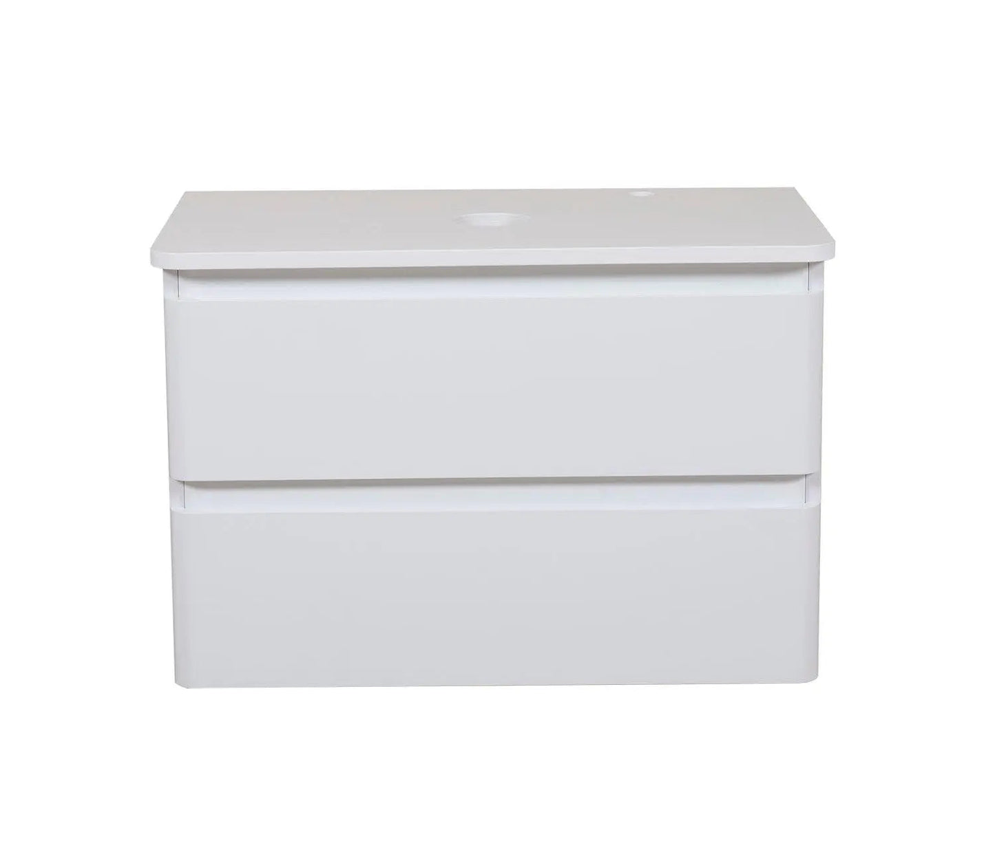 Mobilier de baie suspendat Accent alb, cu blat Aqua Rodos