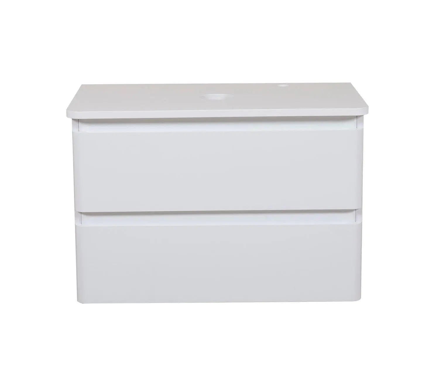 Mobilier de baie suspendat Accent alb, cu blat Aqua Rodos