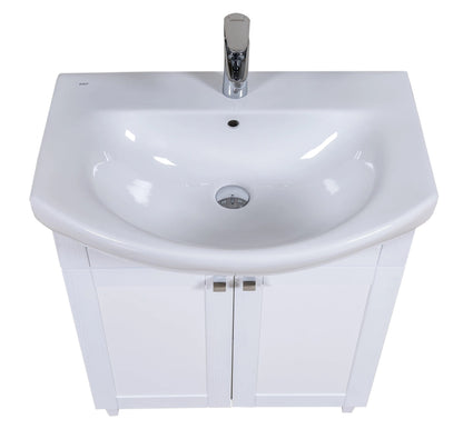 Mobilier de baie pe pardoseală Woodmix, Alb Aqua Rodos