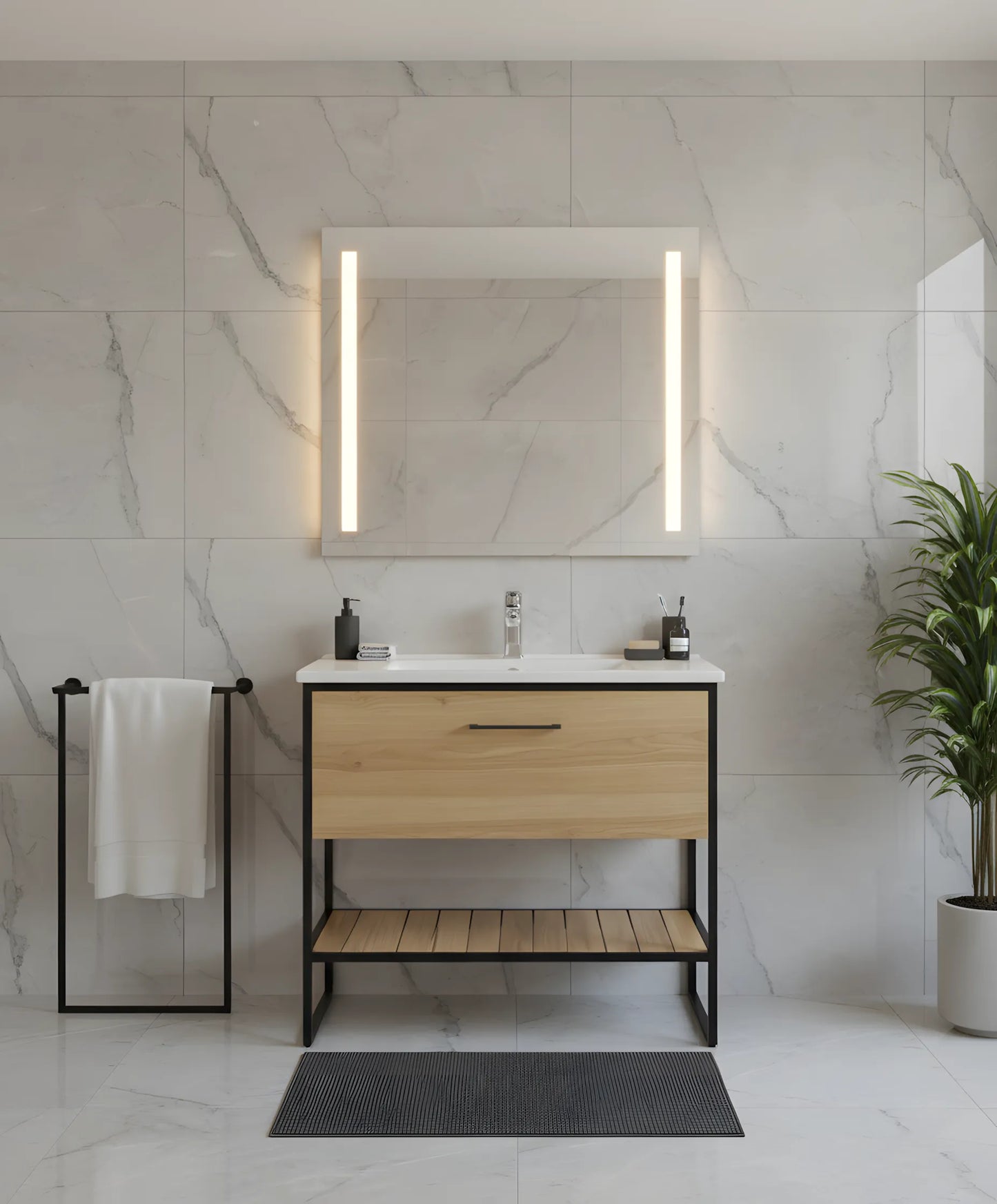 Badmöbel Loft Scandi – moderne Eleganz mit nordischen Akzenten