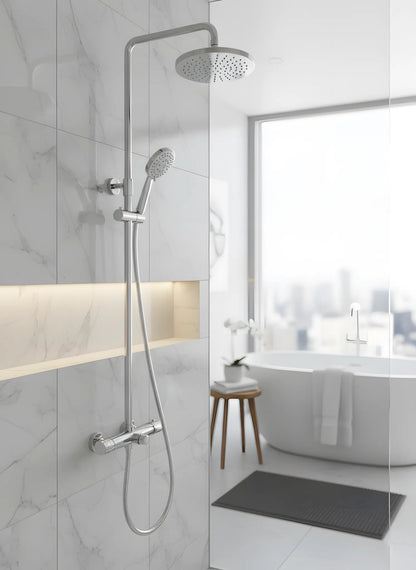 Thermostatic Urban Steel – Thermostat-Duschset für Komfort und Premium-Design
