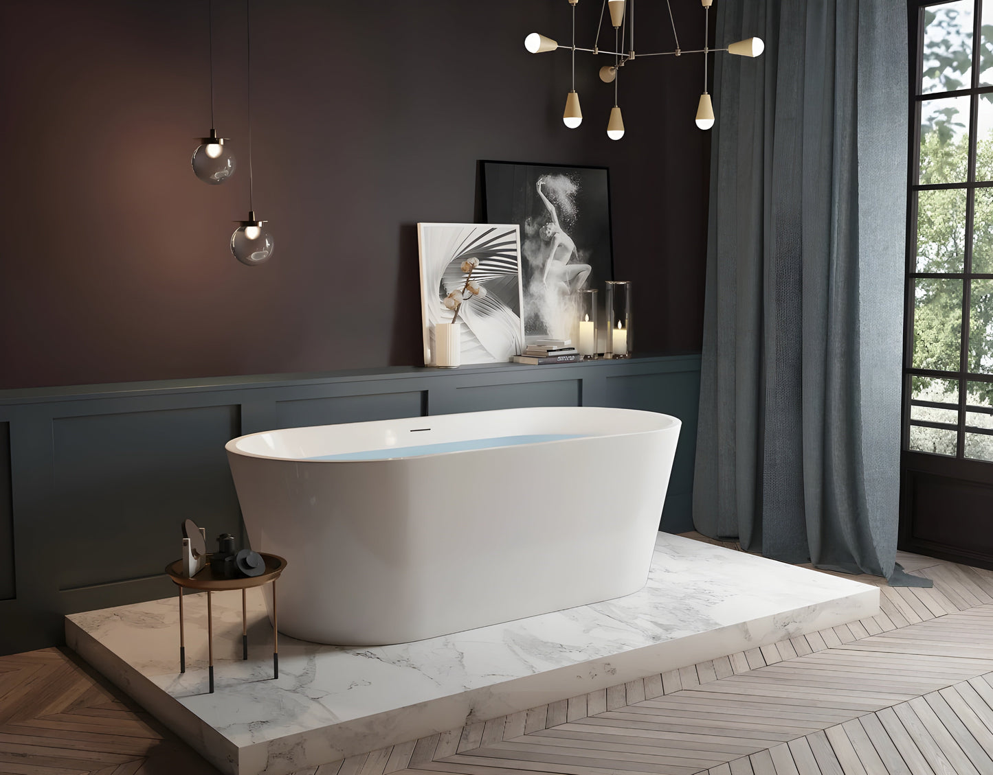 Cada din acril freestanding Hera JL6945 www.olivy.ro