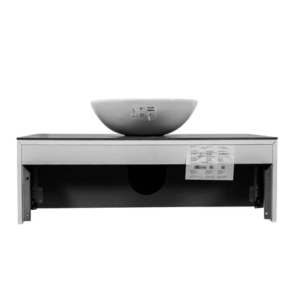 Mobilier de baie suspendat Manhattan (Zero), Alb Aqua Rodos