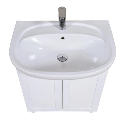 Mobilier de baie pe pardoseală Woodmix, Alb Aqua Rodos