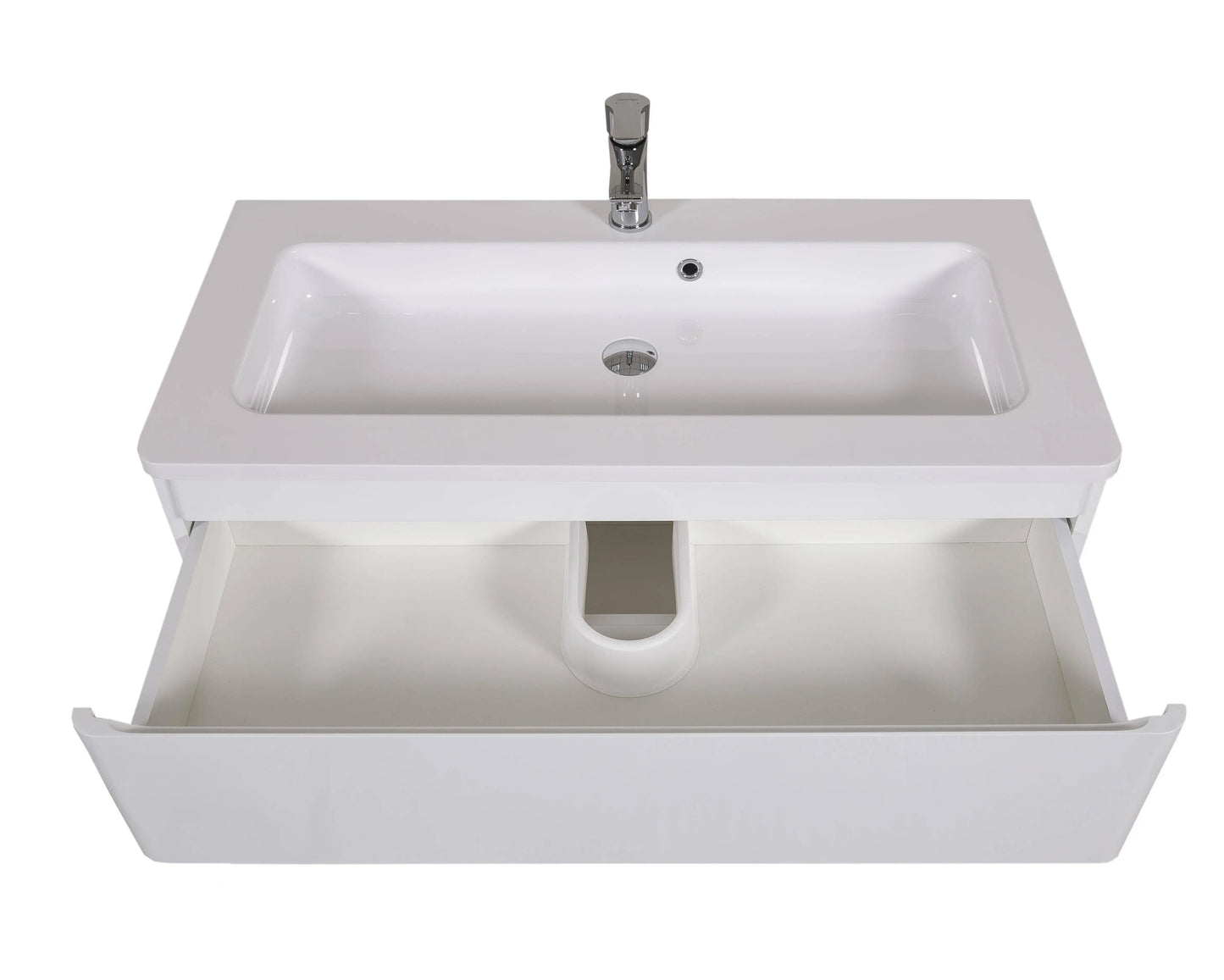 Mobilier de baie suspendat Accent alb AquaRodos