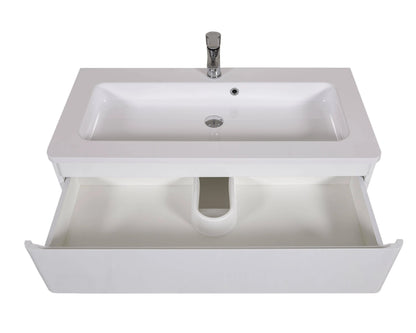 Mobilier de baie suspendat Accent alb AquaRodos