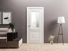 Ușă interior Elegant Lux G albă – design clasic modern, cu toc reglabil, complet echipată Rodos