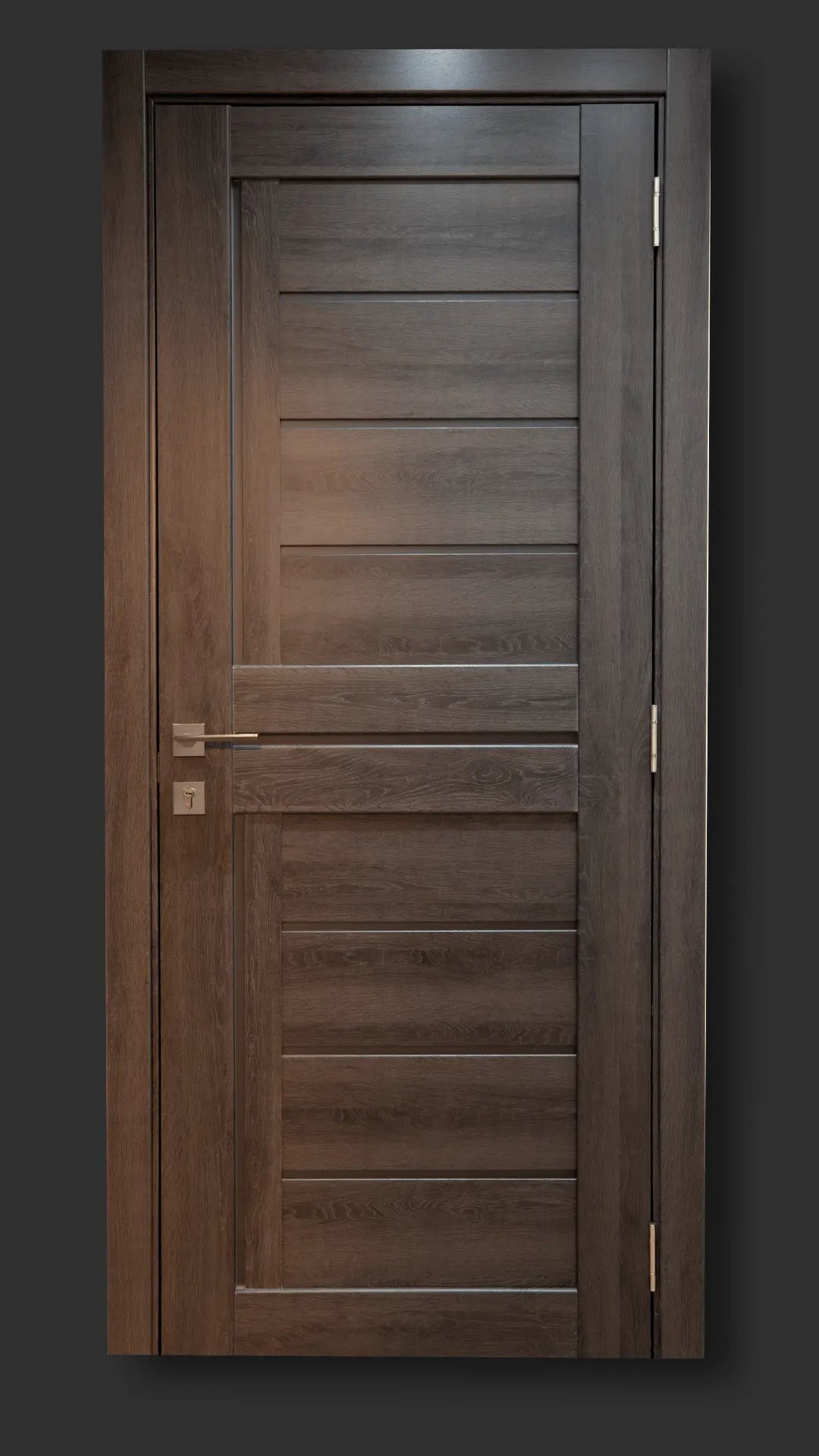Ușă interior LEGO 07 Dark Oak – complet echipată, cu toc reglabil Omis