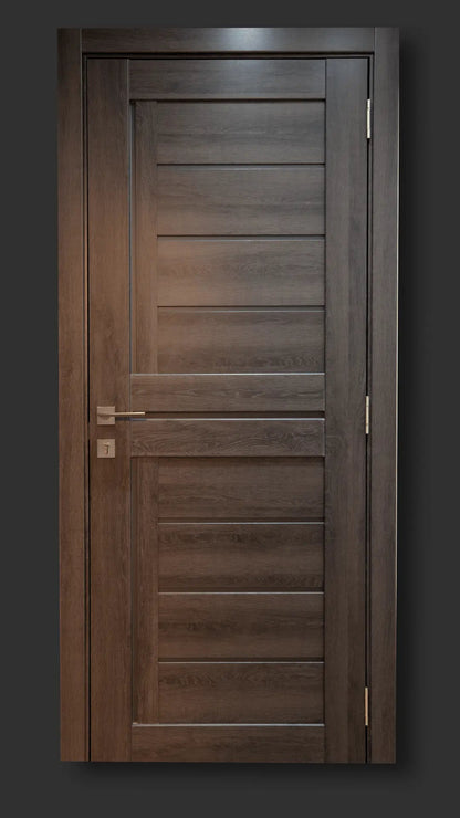 Ușă interior LEGO 07 Dark Oak – complet echipată, cu toc reglabil Omis