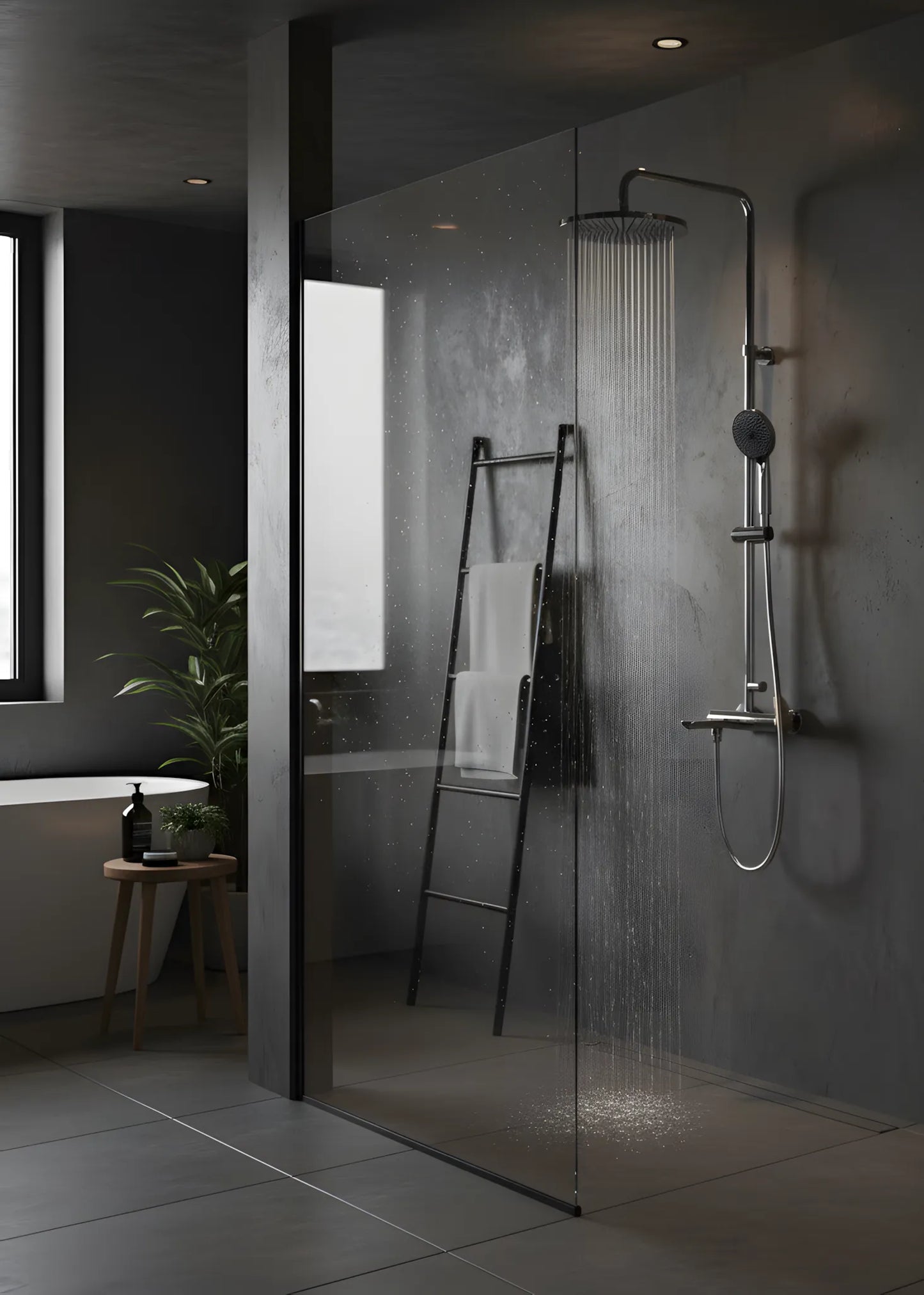RoseGold Trio Exposed – Aufputz-Duschset mit 3-Wege-Umschalter