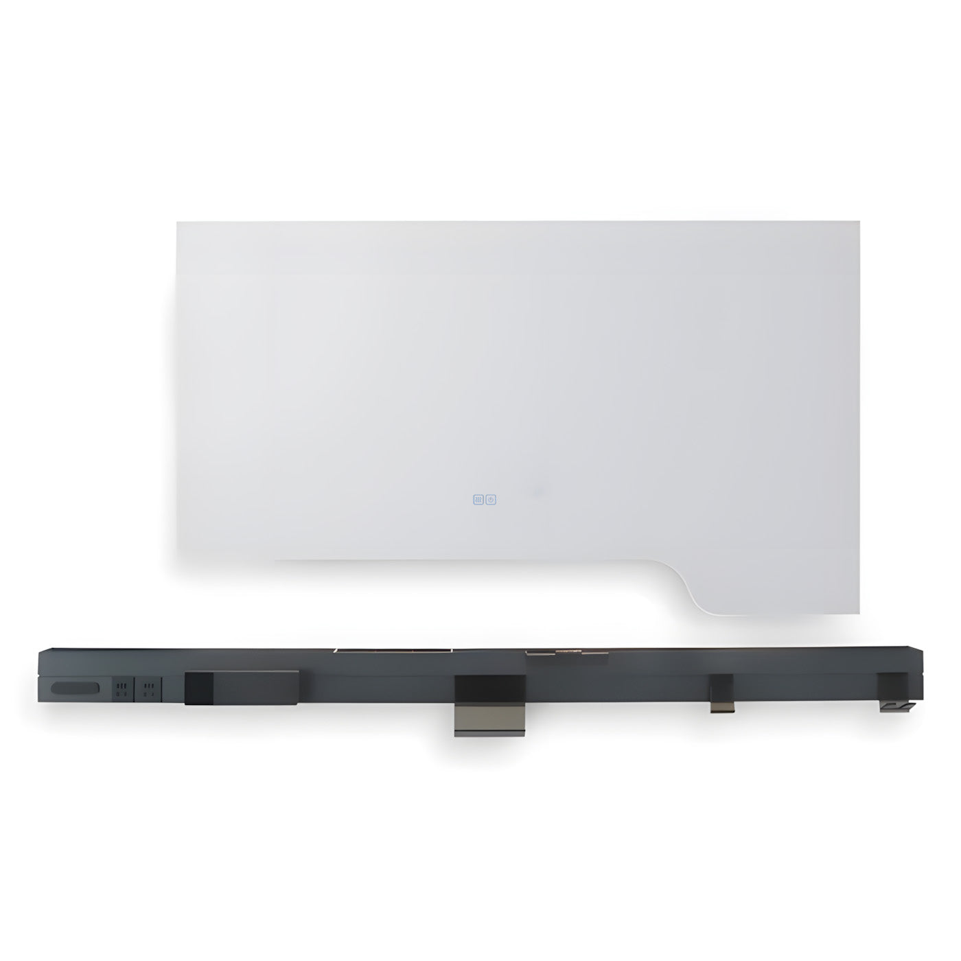 Moderner LED Badezimmerspiegel mit Ablage – Stil trifft Funktion