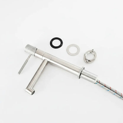 Baterie lavoar rotativă H-slim – inox premium