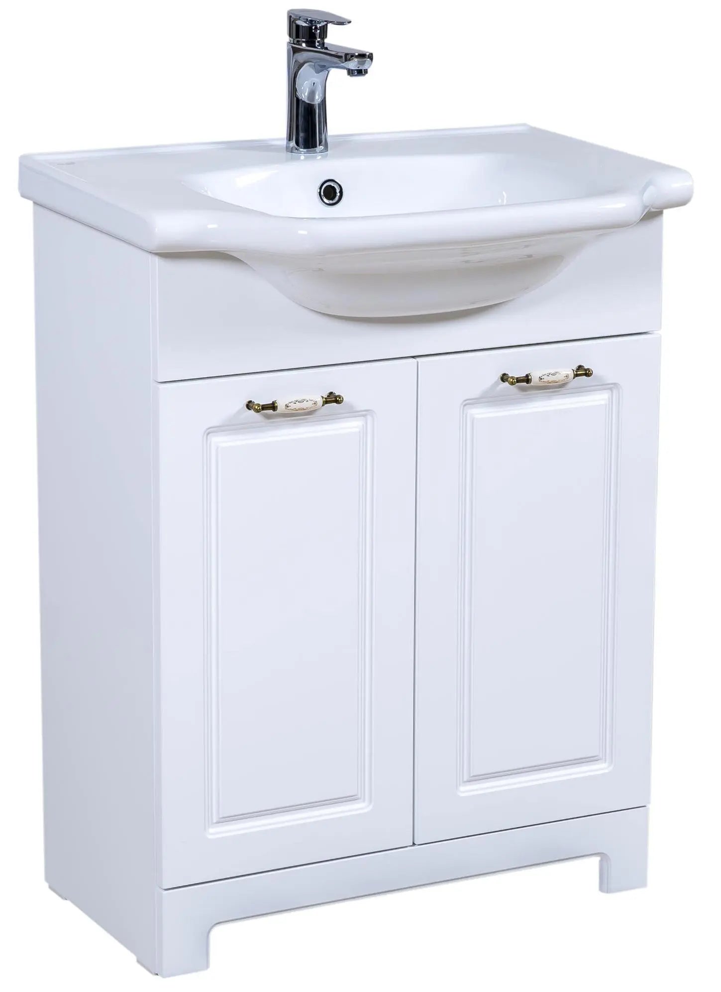 Mobilier de baie pe pardoseală Classic Alb Aqua Rodos