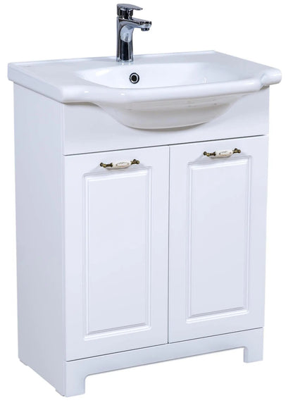 Mobilier de baie pe pardoseală Classic Alb Aqua Rodos