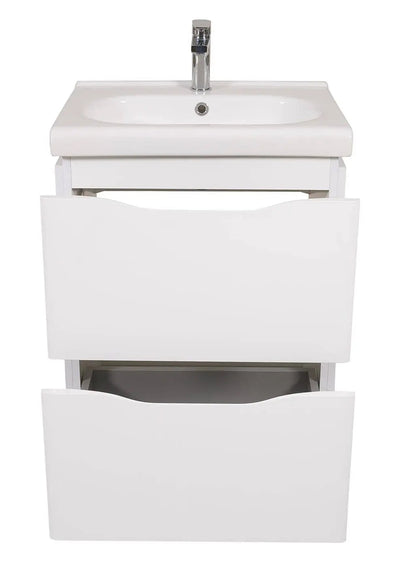 Mobilier de baie pe pardoseală Venice, Alb (City) Aqua Rodos