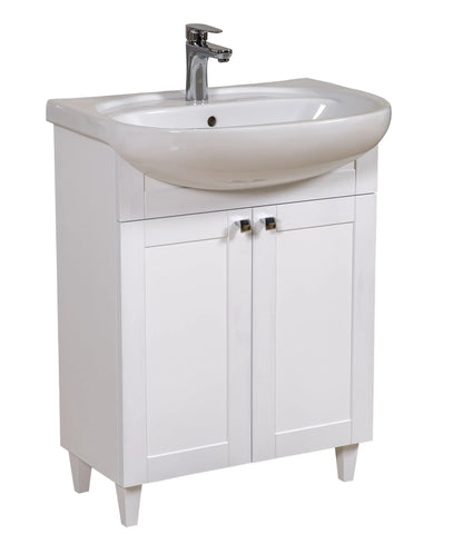 Mobilier de baie pe pardoseală Woodmix, Alb Aqua Rodos